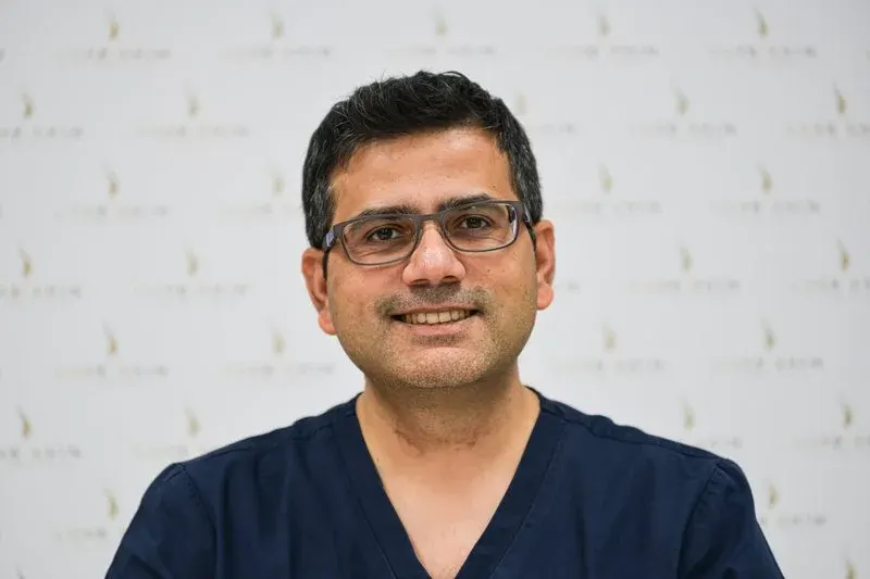 Dr Usman Qureshi (Dr Q), who developed Q-Lift Ultimate, at Luxe Skin Glasgow