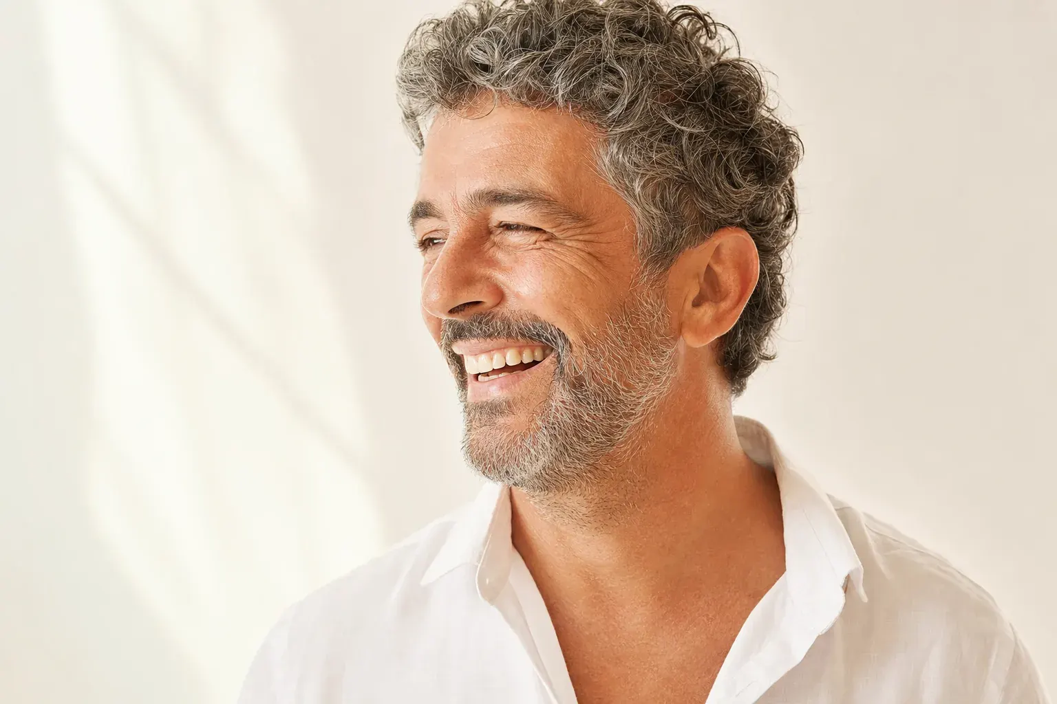 Man in his fifties with salt and pepper beard